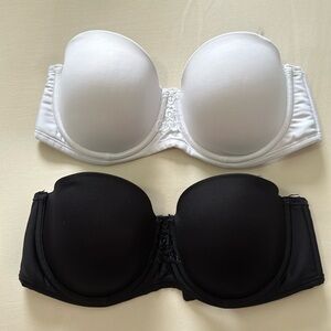 Vanity Fair Strapless Bra Set (and a BONUS bra included with straps) Size 36 C